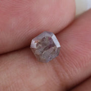 1.10 Ct natural octagon diamond with grey brown and pink tones rare multi-color gemstone for exclusive custom jewelry