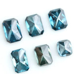 Blue radiant cut lab grown diamond fancy teal CVD rectangular cushion brilliant loose diamond for engagement ring jewelry
