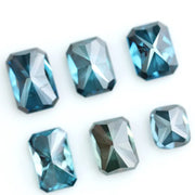 Blue radiant cut lab grown diamond fancy teal CVD rectangular cushion brilliant loose diamond for engagement ring jewelry