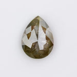0.57 Ct natural yellow pear cut diamond with radiant golden tone and elegant teardrop shape for artisan luxury jewelry