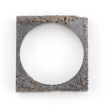 raw lab grown rough diamond frame with unique natural texture