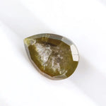 0.57 Ct natural yellow pear cut diamond with radiant golden tone and elegant teardrop shape for artisan luxury jewelry