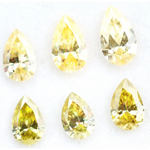 Fancy yellow pear cut lab grown diamond teardrop CVD loose diamond for luxury engagement rings and fine jewelry