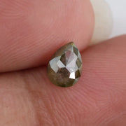 0.57 Ct natural yellow pear cut diamond with radiant golden tone and elegant teardrop shape for artisan luxury jewelry
