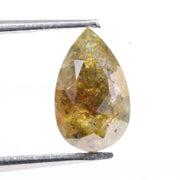 1.19 carat natural loose pear cut yellow diamond fancy color stone for custom engagement ring