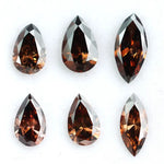 Brown Pear and Marquise Cut Lab Grown Diamonds, Fancy CVD Loose Diamonds for Engagement Rings and Fine Jewelry Design