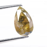 1.19 carat natural loose pear cut yellow diamond fancy color stone for custom engagement ring