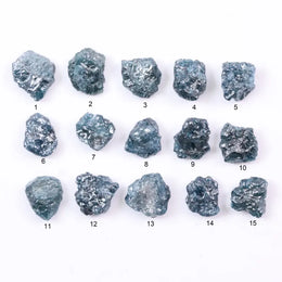 A close-up image of a stunning blue diamond, showcasing its vivid blue hue and brilliance.