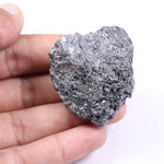 Round black moissanite loose stone with high polish and deep black color