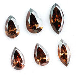 Brown Pear and Marquise Cut Lab Grown Diamonds, Fancy CVD Loose Diamonds for Engagement Rings and Fine Jewelry Design