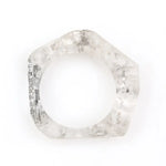 uncut lab grown rough diamond frame for bespoke diamond jewelry