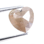 1.02 carat natural loose heart cut pink peach diamond fancy color stone for custom jewelry