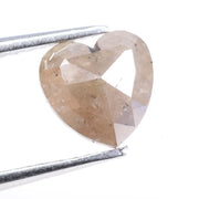 1.02 carat natural loose heart cut pink peach diamond fancy color stone for custom jewelry