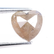 1.02 carat natural loose heart cut pink peach diamond fancy color stone for custom jewelry