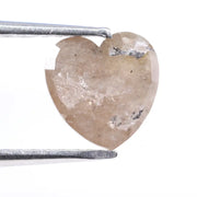 1.02 carat natural loose heart cut pink peach diamond fancy color stone for custom jewelry