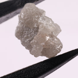 3.33 Ct Rare Natural Earth Mine White Grey Rough Diamond