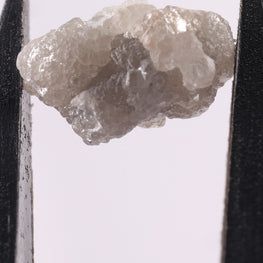 3.33 Ct Rare Natural Earth Mine White Grey Rough Diamond