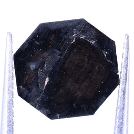 Black stone on a white background