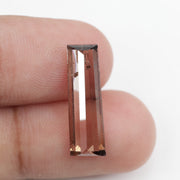 brown color elegant brilliant baguette diamond engagement rings