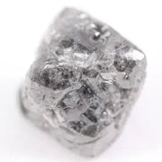 natural rough diamond showing diamond cleavage and raw diamond appearance grey rough diamond 