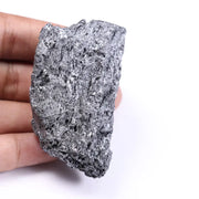 Round black moissanite loose stone with high polish and deep black color