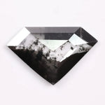  2.44 Ct white and black pentagon cut lab grown diamond loose stone with sharp geometric facets