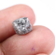natural rough diamond showing diamond cleavage and raw diamond appearance grey rough diamond 