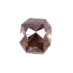 0.43 Ct Asscher Cut Brown Fancy Natural Earth Mined Loose Diamond for Custom Engagement Rings and Fine Jewelry