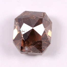 0.43 CT Asscher Shape Brown Earth Mined Fancy Natural Diamond