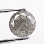 1.38 Ct round lab grown diamond with unique natural look, brilliant sparkle loose diamond for custom jewelry making and engagement designs