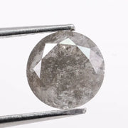 1.38 Ct round lab grown diamond with unique natural look, brilliant sparkle loose diamond for custom jewelry making and engagement designs