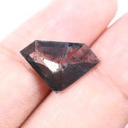  2.44 Ct white and black pentagon cut lab grown diamond loose stone with sharp geometric facets