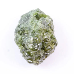 2.92 Ct earth-mined green rough diamond loose uncut rustic diamond for custom jewelry.