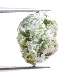 2.92Ct Earth Mined Loose Green Rustic Diamond for Custom Jewelry Making, Natural Green Rough Diamond, Uncut Green Raw Diamond Stone