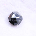 natural salt and pepper diamond asscher cut diamond, salt and pepper engagement ring, asscher cut diamond ring vintage, asscher cut diamond settings, 2ct natural diamond ring price.