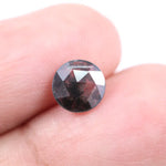 fancy 1.38 Ct round cut black and white lab grown diamond for custom ring design
