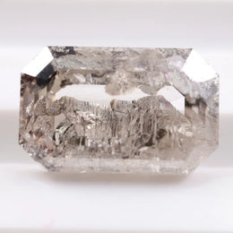 2.90 Ct emerald cut lab grown brown diamond, fancy loose diamond with elegant facets for handmade ring and custom jewelry designs