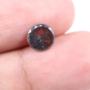 fancy 1.38 Ct round cut black and white lab grown diamond for custom ring design