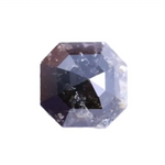 natural salt and pepper diamond asscher cut diamond, salt and pepper engagement ring, asscher cut diamond ring vintage, asscher cut diamond settings, 2ct natural diamond ring price.