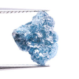 3.21Ct Blue Rough Diamond Natural Uncut Raw Diamond Unique Conflict Free Rare Diamond For Birthday Gift