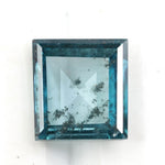 blue color beautiful diamond rings square design
