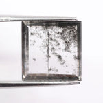 1.35 Ct black and white square cut lab grown diamond, fancy loose diamond with unique contrast sparkle for custom jewelry and rings