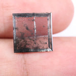 1.35 Ct black and white square cut lab grown diamond, fancy loose diamond with unique contrast sparkle for custom jewelry and rings