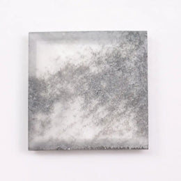 3.34 Ct black and white square cut lab grown diamond with strong contrast sparkle for custom jewelry and engagement rings