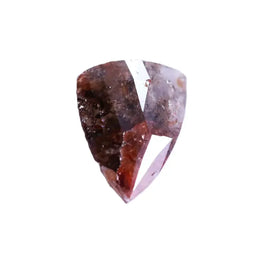 0.71 Ct natural red trilliant cut diamond, rustic loose geometric diamond for custom jewelry