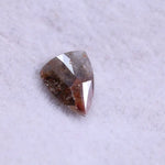 0.71 Ct natural red salt and pepper trilliant cut diamond, rustic loose geometric diamond 8.47 x 6.58 x 1.36 mm for custom jewelry