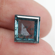 blue color beautiful diamond rings square design