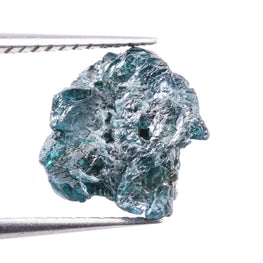 3.42Ct Natural Blue Rough Diamond, Uncut Raw Earth-Mined Stone, Conflict-Free Stone for Jewelry, One Of Kind Piece