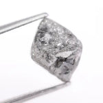 Gray diamond necklace showcasing certified loose diamonds