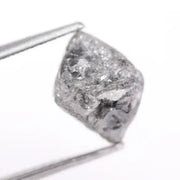 Gray diamond necklace showcasing certified loose diamonds